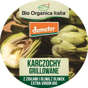 Karczochy grillowane z ziołami i oliwą z oliwek extra virgin Demeter Bio 80