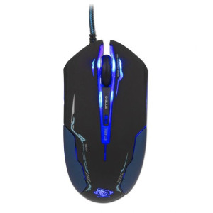 E-blue Mysz Auroza, 3500DPI, optyczna, 6kl., przewodowa USB, czarna