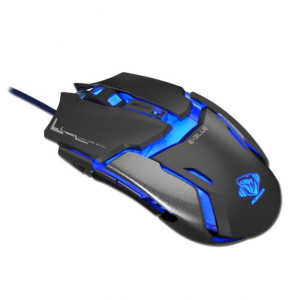 E-blue Mysz Auroza Type IM, 4000DPI, optyczna, 6kl., przewodowa USB, czarna