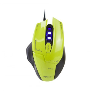 E-blue Mysz Mazer, 2500DPI, optyczna, 6kl., przewodowa USB, zielona