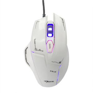 E-blue Mysz Mazer, 2500DPI, optyczna, 6kl., przewodowa USB, biała