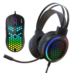 Marvo Zestaw mysz + słuchawki MH01BK, 6400DPI, optyczna, 6kl.,