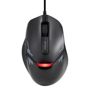 E-blue Mysz EMS657, 3200DPI, optyczna, 3kl., przewodowa USB, czarna