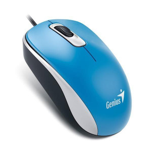 Genius Mysz DX-110, 1000DPI, optyczna, 3kl., przewodowa USB, niebieska,