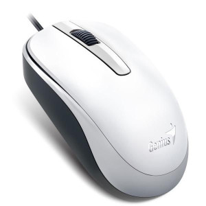 Genius Mysz DX-120, 1200DPI, optyczna, 3kl., przewodowa USB, biała