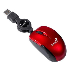 Genius Mysz Micro Traveler V2, 1200DPI, optyczna, 3kl., przewodowa USB,
