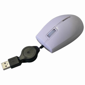 All New Mysz M-92, 800DPI, optyczna, 3kl., przewodowa USB, biała,