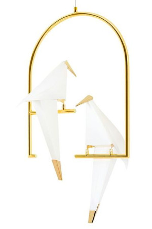 Lampa wisząca LORO 2 UP złota