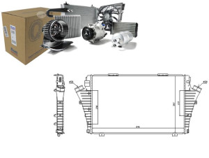 Intercooler Cadillac Bls Fiat Croma Opel Signum Ve
