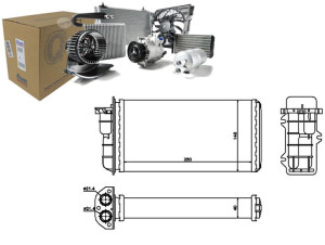 Nagrzewnica (250x140x42) Alfa Romeo 145 146 Fiat B