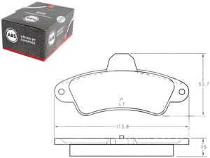 Klocki Hamulcowe Ford Mondeo 93-00 Tył A.b.s.