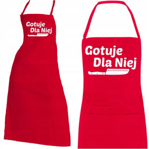 Fartuch Walentynkowy Gotuje Dla Niego Dla Niej