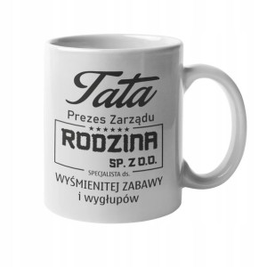 Kubek Dla Taty Prezent Na Dzień Ojca Lub Urodziny
