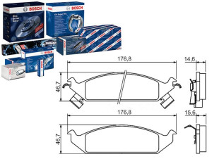 Klocki Hamulcowe Chrysler Przód Stratu Bosch