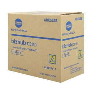 Konica Minolta oryginalny toner A0X5255, yellow, 5000s, TNP-51Y,