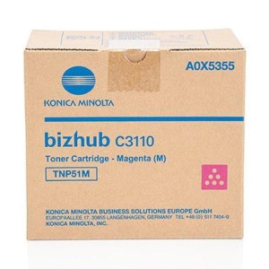Konica Minolta oryginalny toner A0X5355, magenta, 5000s, TNP-51M,