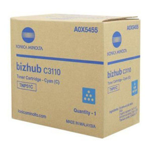 Konica Minolta oryginalny toner A0X5455, cyan, 5000s, TNP-51C,