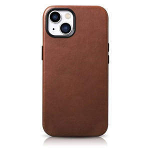 Icarer Oil Wax Premium Leather Case Skórzane Etui Iphone 14 Magnetyczne