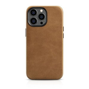 Case Skórzane Etui Iphone 14 Pro Magnetyczne Z Magsafe Brązowy