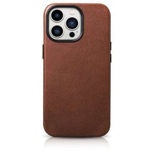 Case Skórzane Etui Iphone 14 Pro Max Magnetyczne Z Magsafe Brązowy