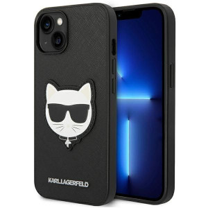 Karl Lagerfeld Iphone 14 6,1" Hardcase Czarny/black Saffiano Choupette