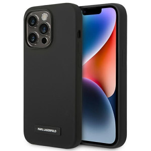 Iphone 14 Pro Max 6,7" Hardcase Czarny/black Silicone Plaque Magsafe