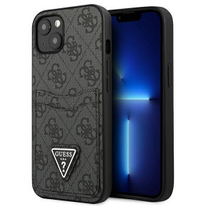 Iphone 13 6,1" Czarny/black Hardcase 4g Triangle Logo Cardslot