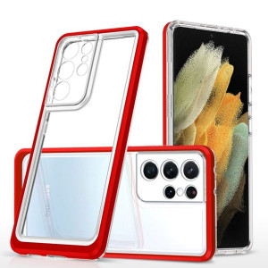 Clear 3in1 Etui Do Samsung Galaxy S23 Ultra Silikonowy Pokrowiec Z Ramką