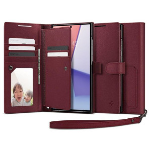 Spigen Wallet ”s” Plus Galaxy S23 Ultra Burgundy
