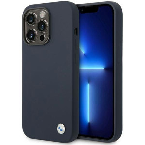 Etui Iphone 14 Pro 6,1" Granatowy/navy Silicone Metal Logo Magsafe