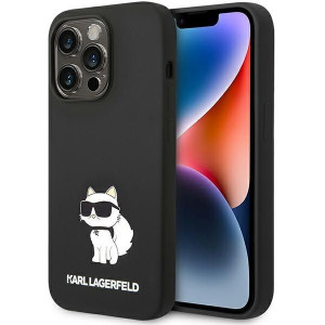 Iphone 14 Pro Max 6,7" Hardcase Czarny/black Silicone Choupette Magsafe