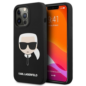 Iphone 13 Pro Max 6,7" Czarny/black Hardcase Silicone Karl`s Head
