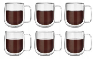 Szklanka Termiczna Z Podwójną Ścianką 200 Ml 6 Szt