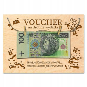 VOUCHER Bon Prezent na URODZINY 18 30 40 50 60 70