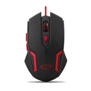 Mysz przewodowa Esperanza MX205 Fighter optyczna USB czarno-czerwona