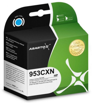 Tusz Asarto do HP 953CXN | F6U16AE | 1600 str. | cyan