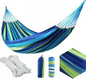 Hamak Ze Stelażem 2-osobowy 220x150 Huśtawka +etui