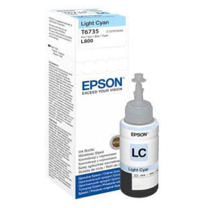 Butelka z tuszem Epson T6735 do L800 | 70ml | light cyan
