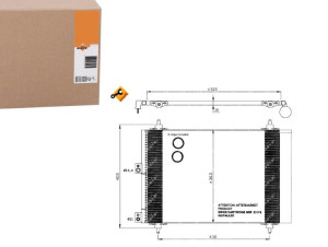 Skraplacz Klimatyzacji Citroen C4 Berlingo 05- Nrf