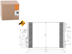 Skraplacz Klimatyzacji Renault Kangoo Ii 03- Nrf