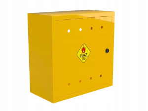 Szafka Gazowa Skrzynka 50x50x25 Gaz Żółta