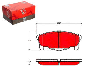 Klocki Hamulcowe Daihatsu Move 0.8 01.97-11.99 Trw
