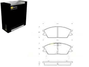 Klocki Hamulcowe Starline 45022sa6600 5810122a00 5