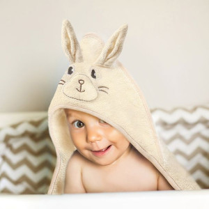 Okrycie kąpielowe FROTTE z uszkami 100x100 BUNNY EARS
