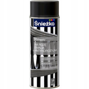 Śnieżka Na Rdzę Spray Czarny Półmat Ral9005 400ml