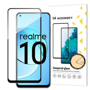 Tempered Glass Szkło Hartowane Realme 10 9h Na Cały Ekran Z Czarną Ramką