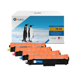 G&G kompatybilny toner z TN243CMYK, CMYK, 1000s, NT-PB243BK/C/M/Y-4,