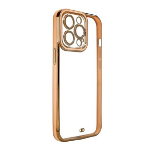 Fashion Case Etui Do Samsung Galaxy A13 5g Żelowy Pokrowiec Ze Złotą Ramką