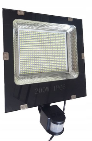 Halogen Lampa Naświetlacz Led 200w Z Czujnik Ruchu