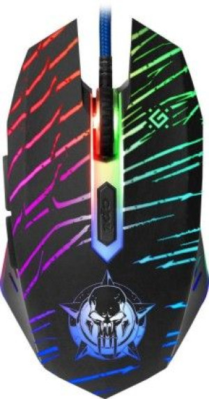 Mysz przewodowa Defender Dark Agent GM-590L 12800dpi podkładka Gaming + GRA